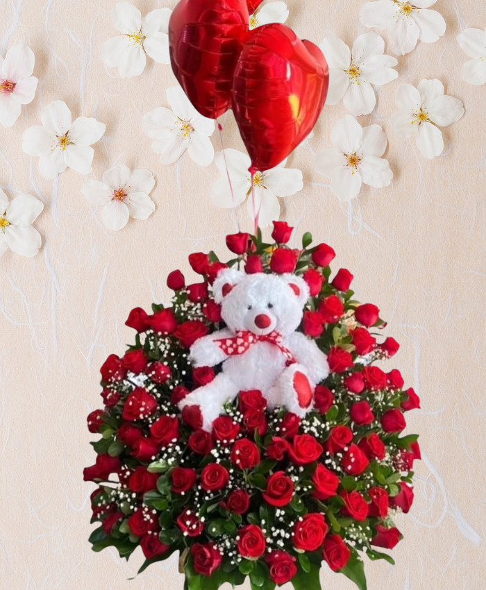 Arreglo con rosas mixtas codigo #121